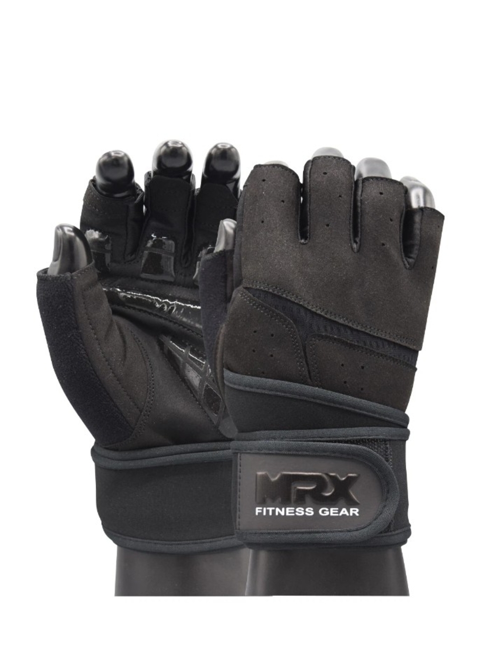 Men's MRX Workout Gloves With Wrist Wrap Sz M